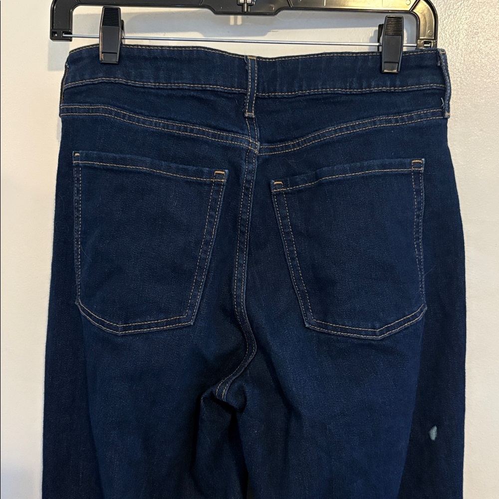 Old Navy High Rise Dark Wash Wow Wide Leg Jeans 6 Short - Picture 4 of 9